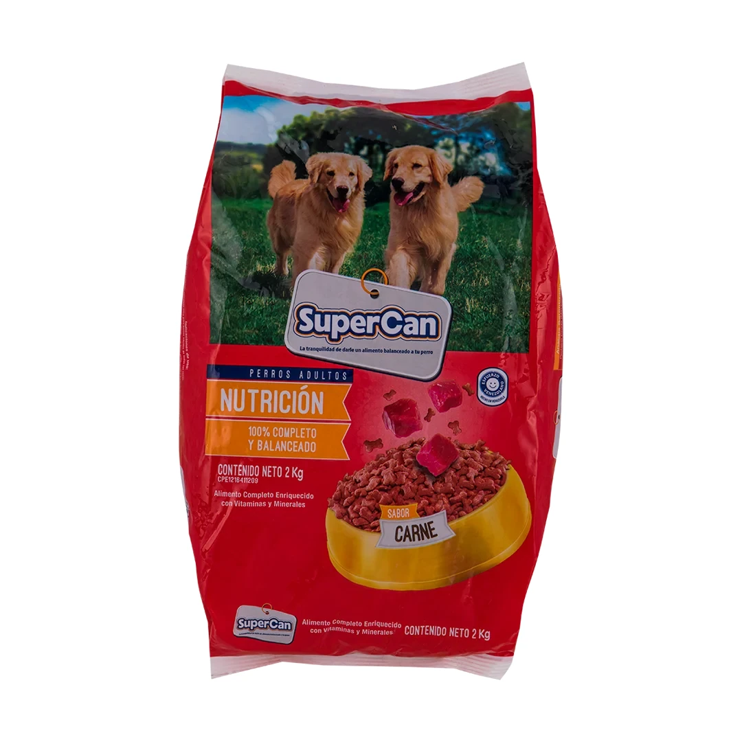 SUPER CAN CARNE HUESO 2 KG x 6 Uds.