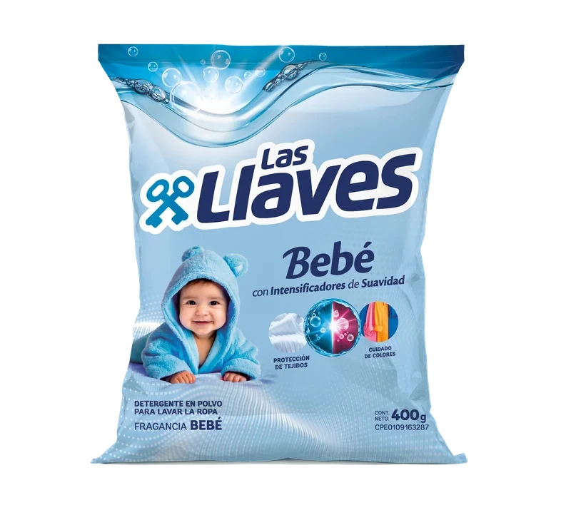 LAS LLAVES DETERGENTE BEBE 400Gx16UN