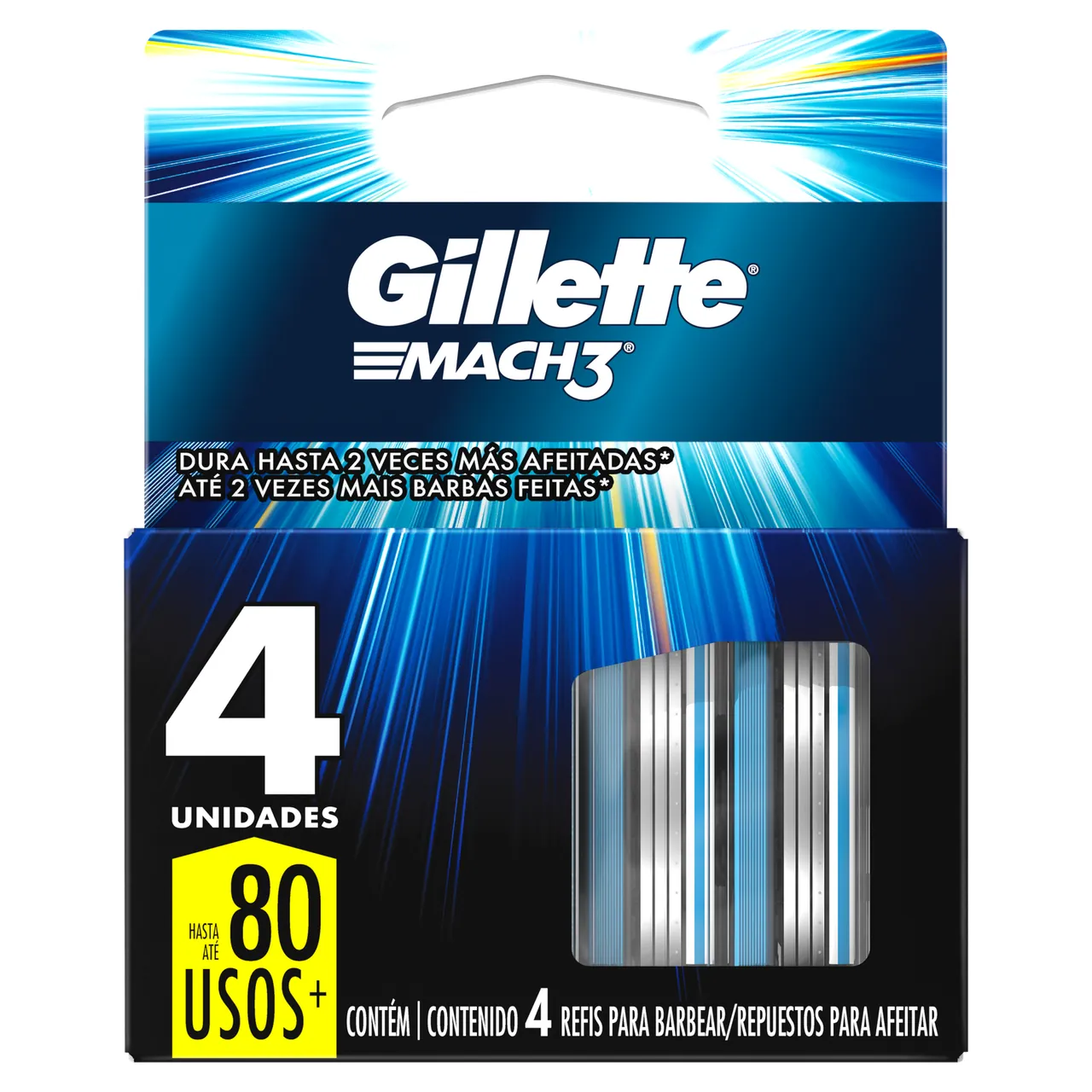 GILLETTE MACH3 CARTUCHOX4 20 G x 72 Uds.