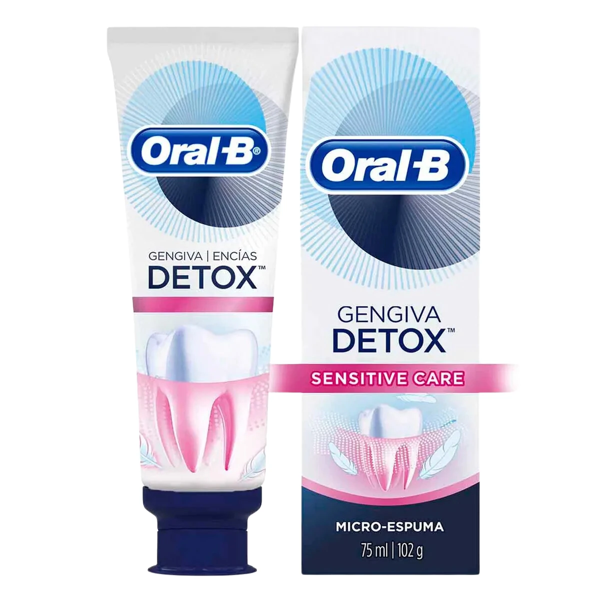 ORALB CREMADENT DETOX SENSITIV 102 G x 12 Uds.