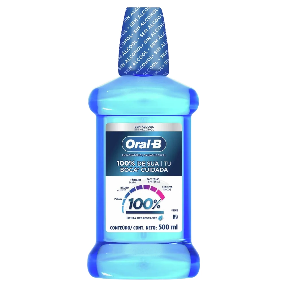 ORALB ENJUAGUE 100% 500CC x 12 Uds.