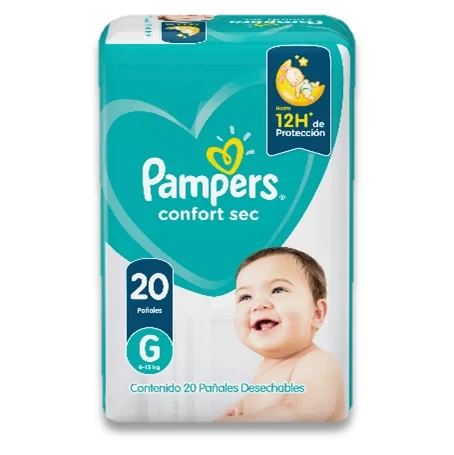 PAMPERS PAÑALES CONFORT SEC G 463 G x 8 Uds.