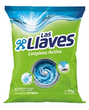 [L420] LAS LLAVES DET. L.ACTIVA CITRICO 5KGX4Uds.