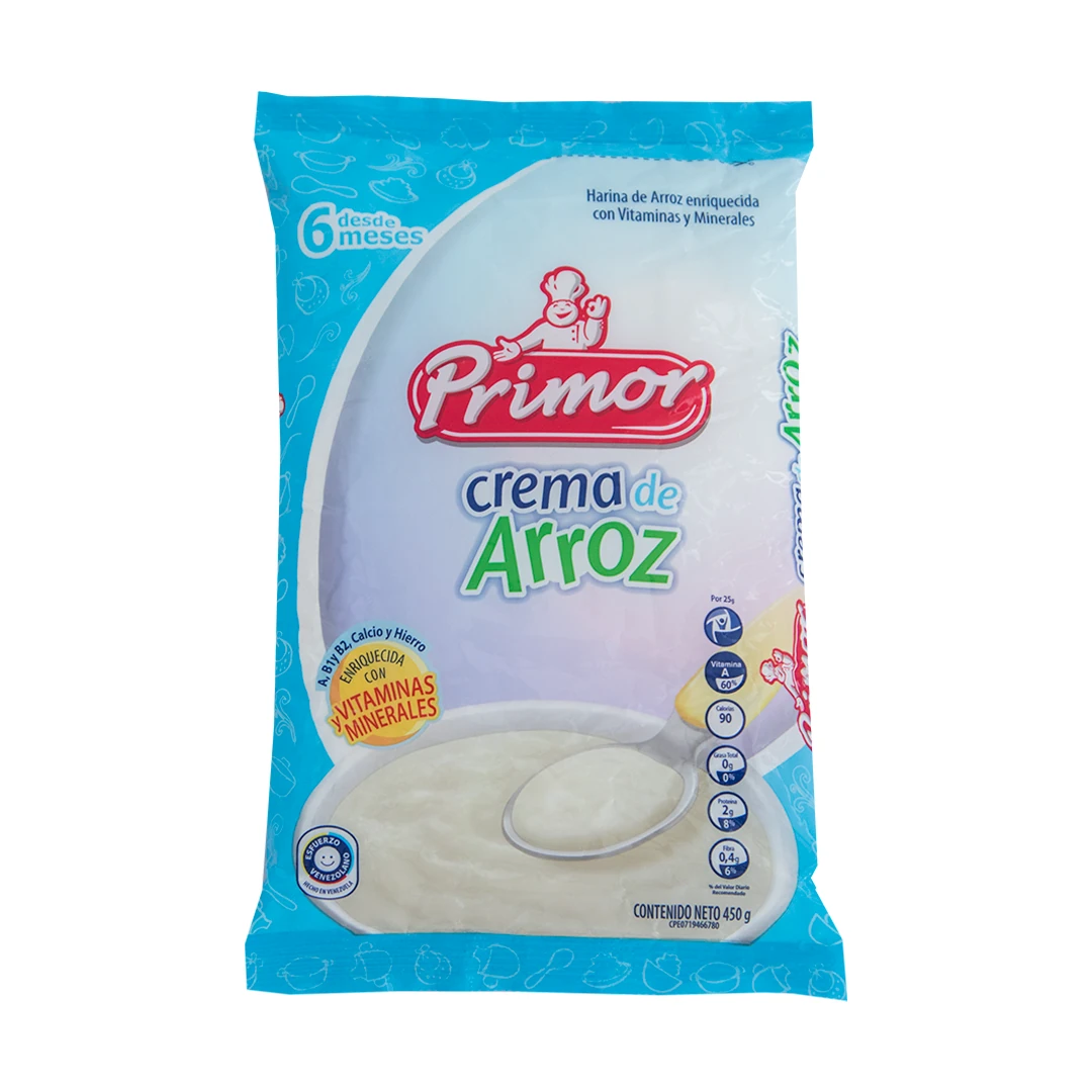 [H371] PRIMOR CREMA ARROZ ENRIQ 900 G (BOLSA) x 12 Uds.