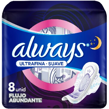 [80679243] ALWAYS TOALLAS ULT SUAVE NOCHE 43 G x 24 Uds.